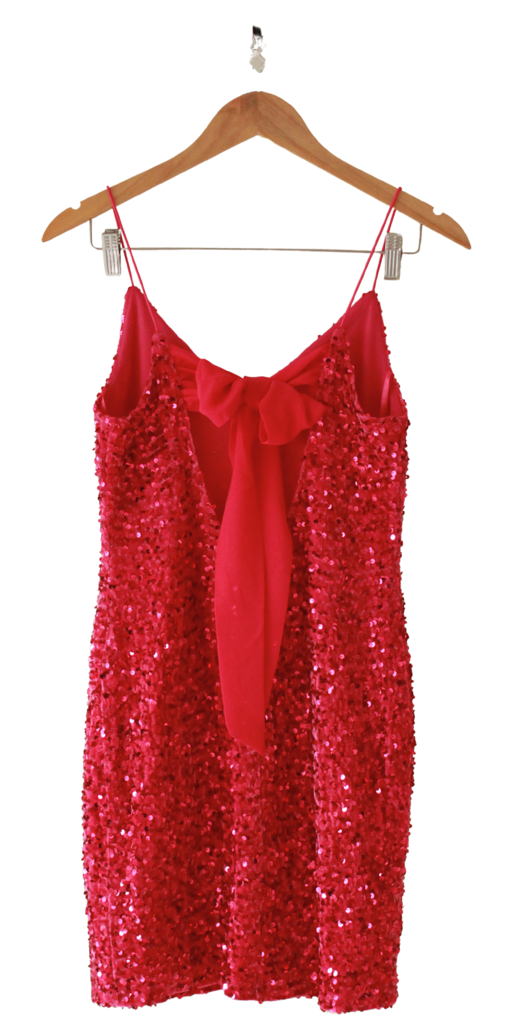 Vestido Lentejuelas Lazo Posterior