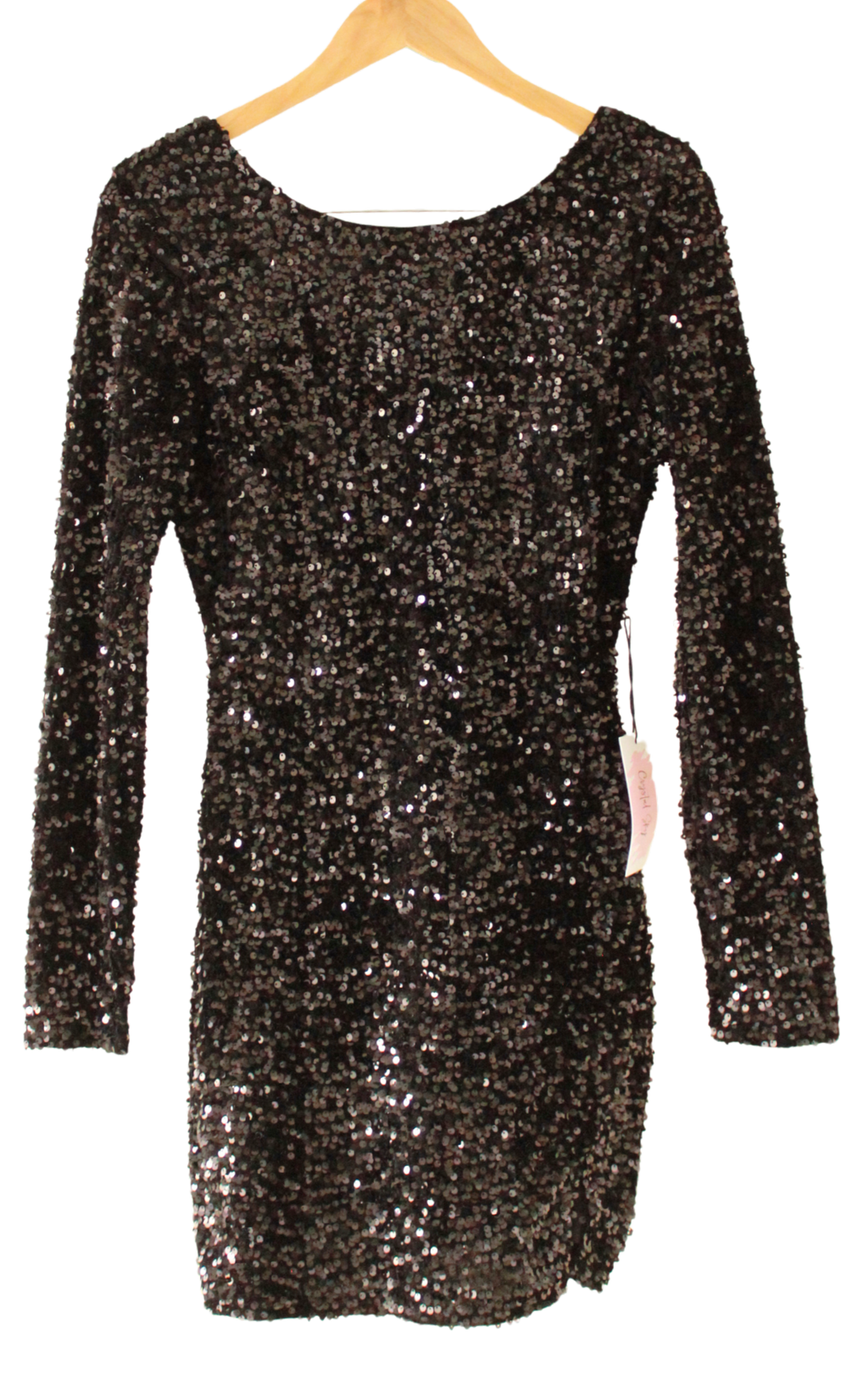 Vestido Mini Lentejuelas Negro