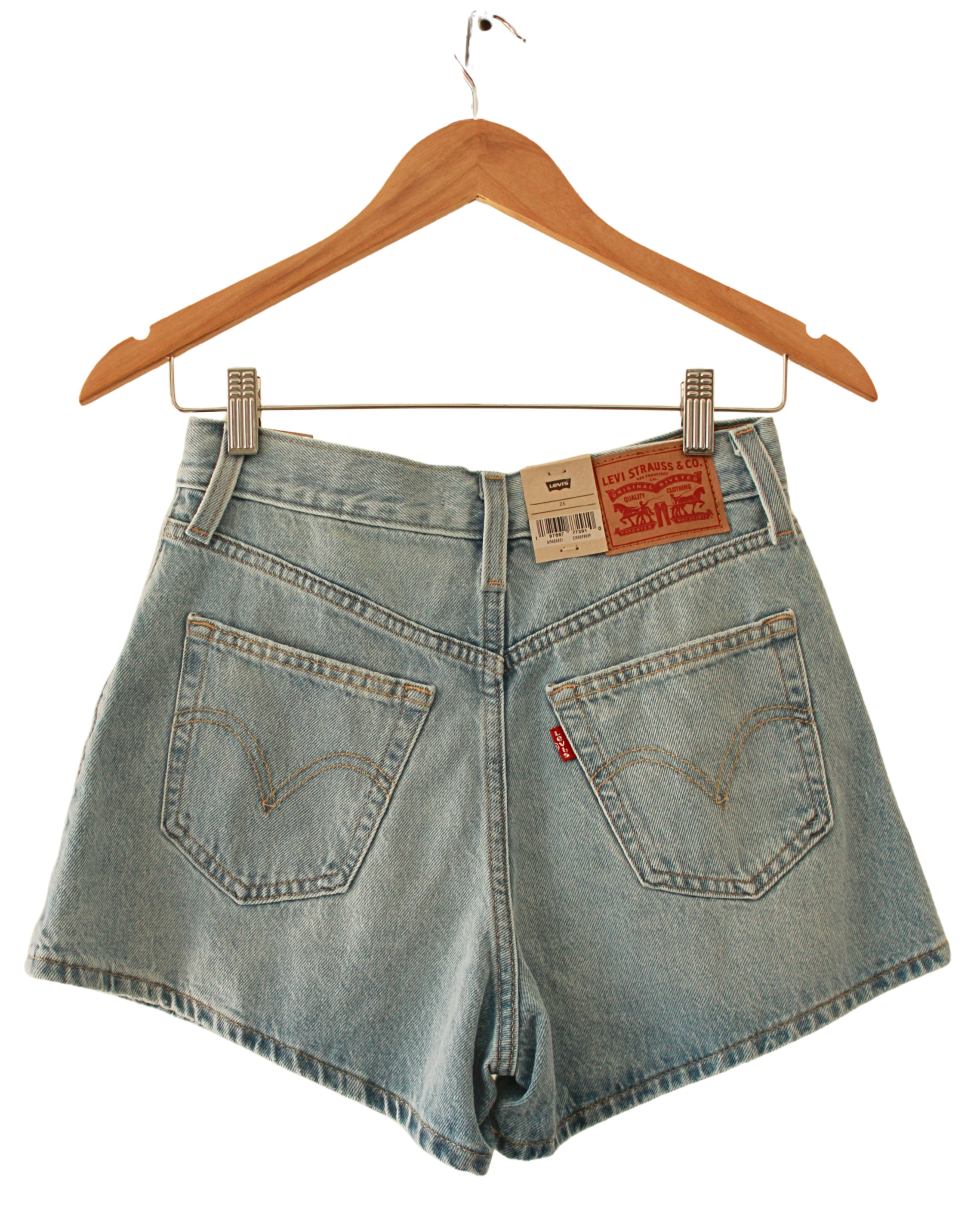 Short Levis Azul Claro
