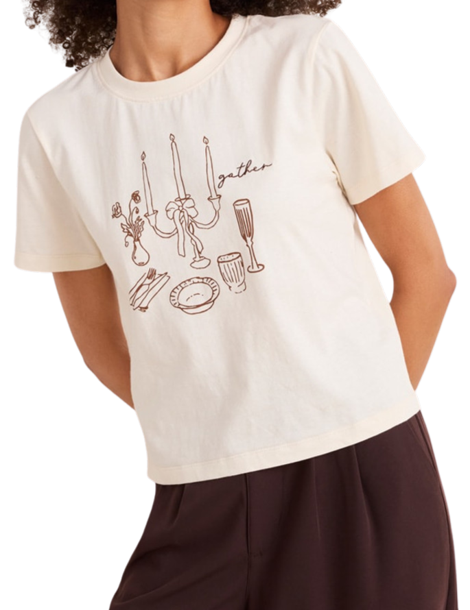 Camiseta Candelabros Crema