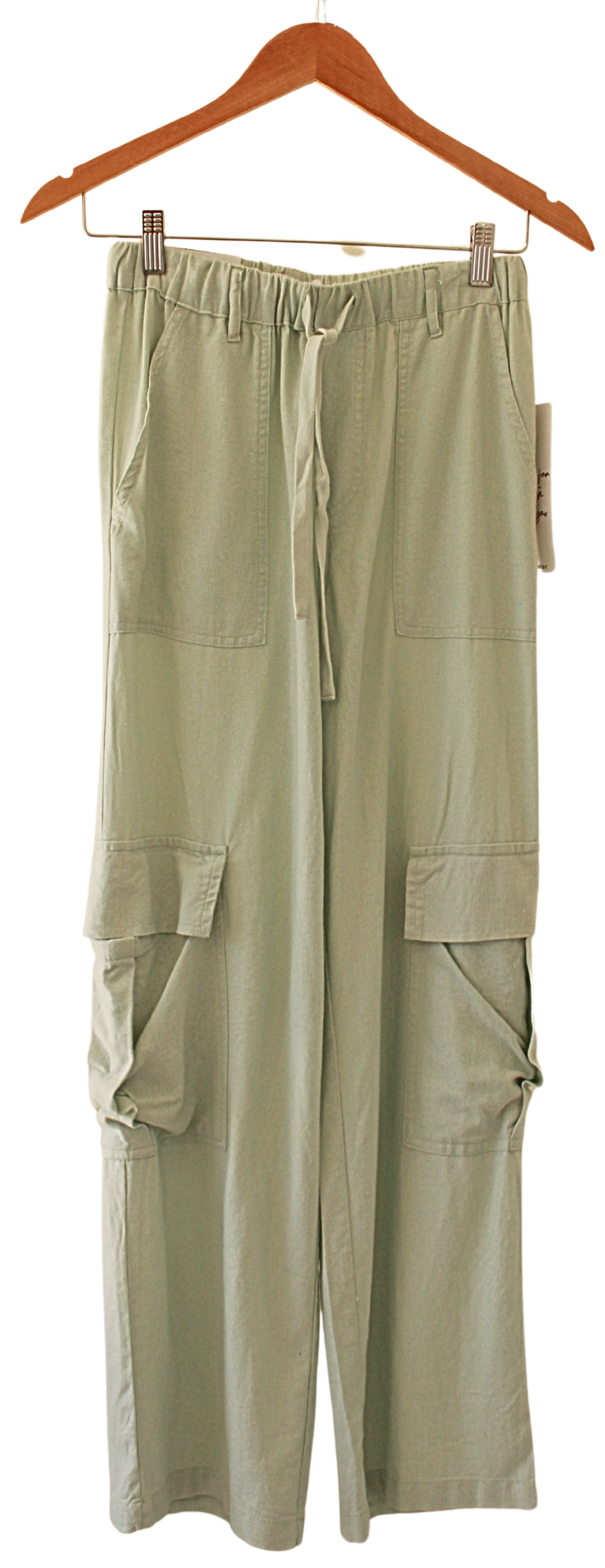 Pantalon Cargo Turquesa Pastel
