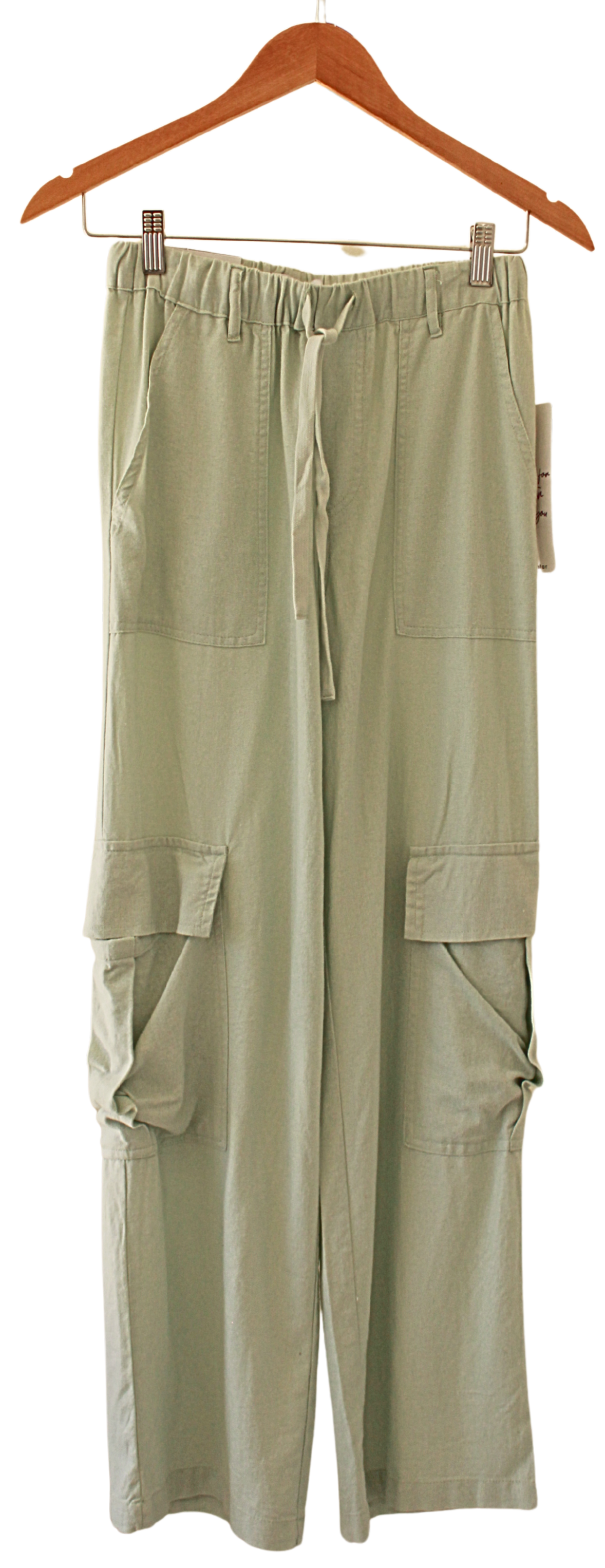 Pantalon Cargo Turquesa Pastel