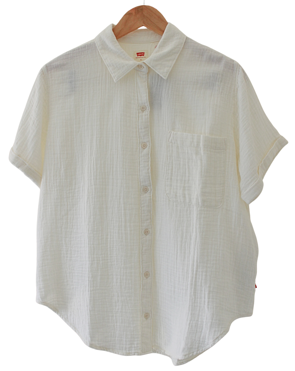 Camisa Levis  Botones  Blanca