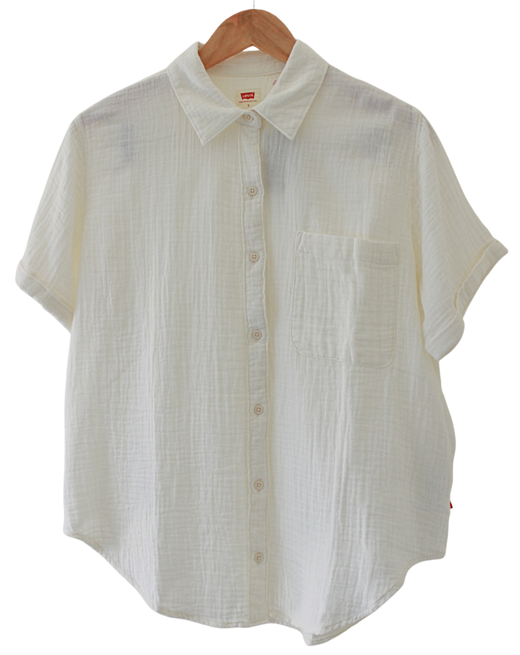 Camisa Levis  Botones  Blanca