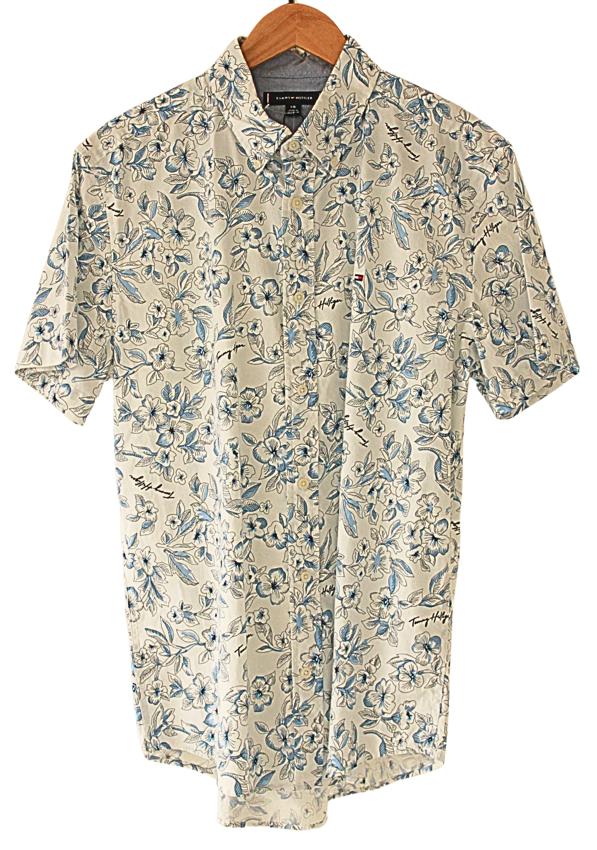 Camisa Tommy Hilfiger Celeste Flores