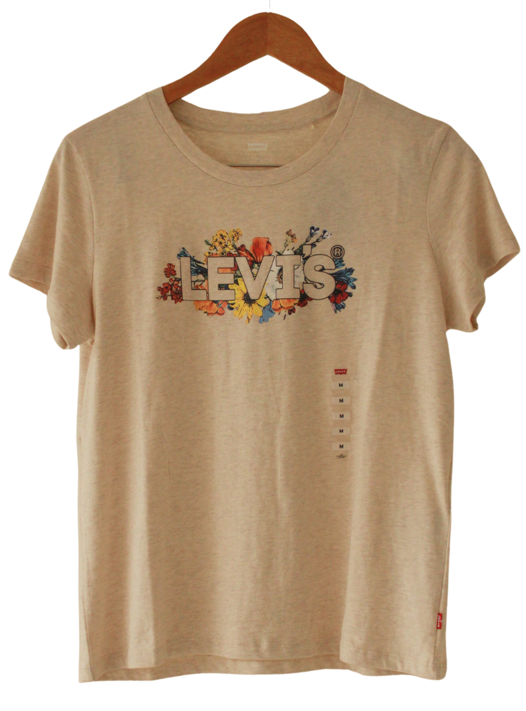 Camiseta Levis Logo Flores