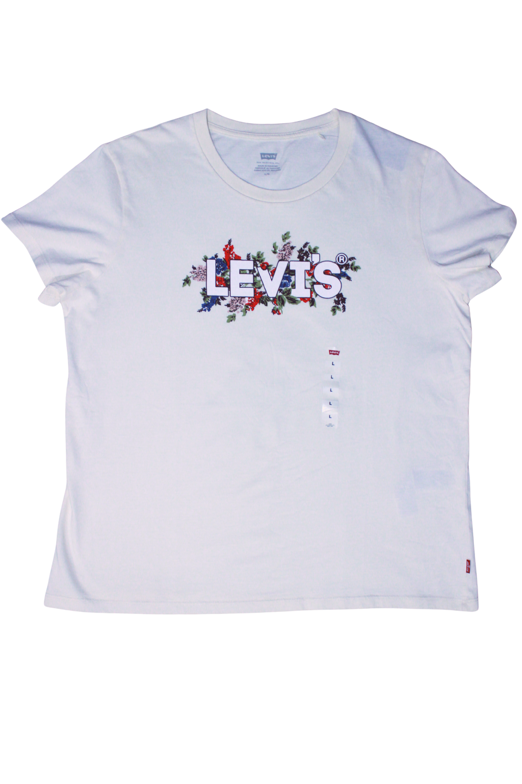 Camiseta Levis Logo Flores