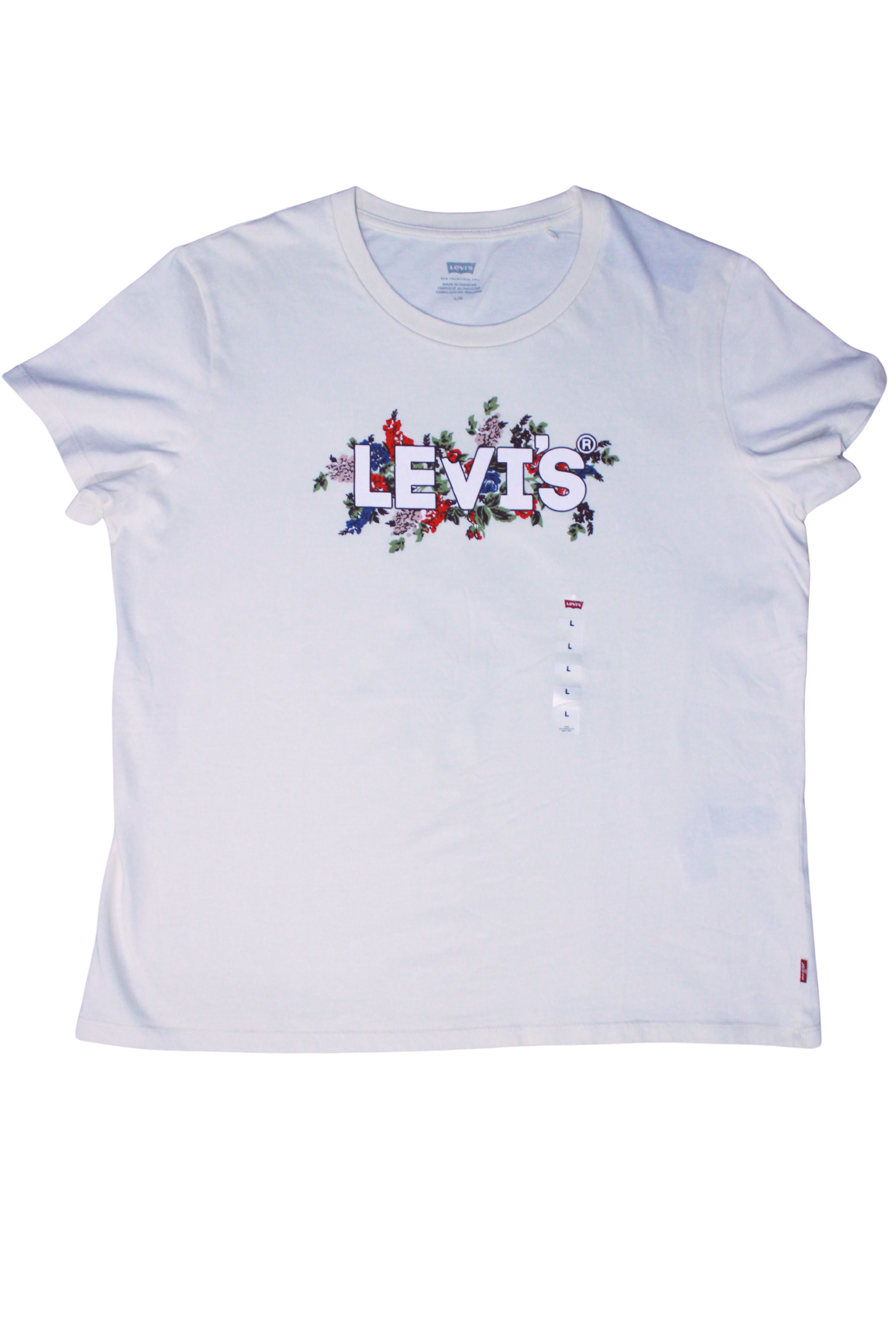 Camiseta Levis Logo Flores