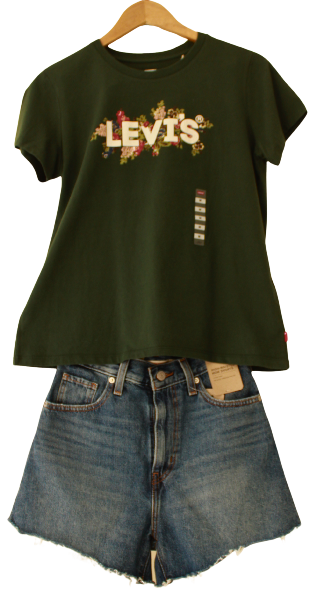Camiseta Levis Logo Flores