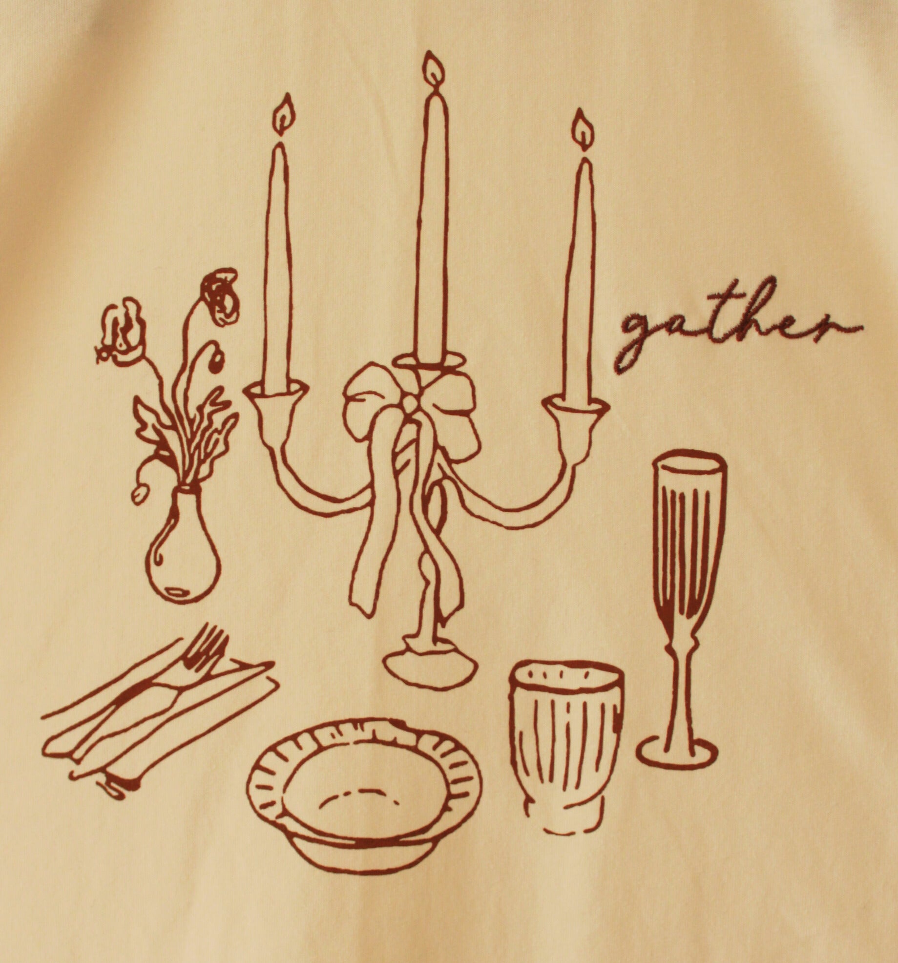Camiseta Candelabros Crema