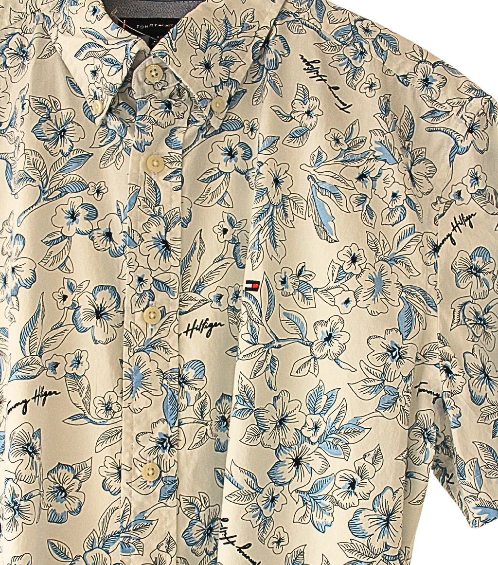 Camisa Tommy Hilfiger Celeste Flores