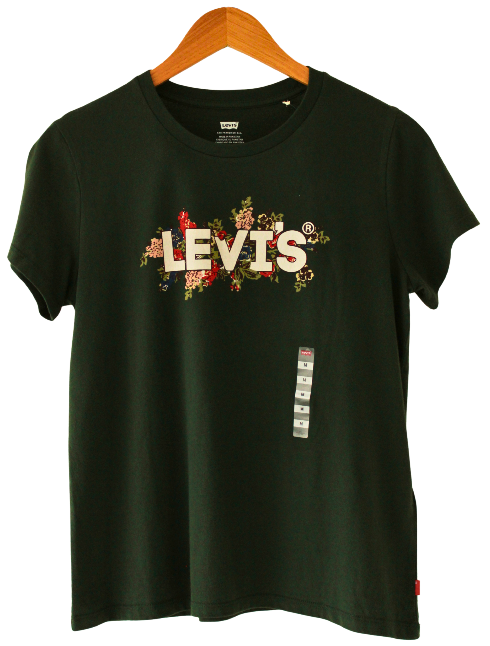 Camiseta Levis Logo Flores