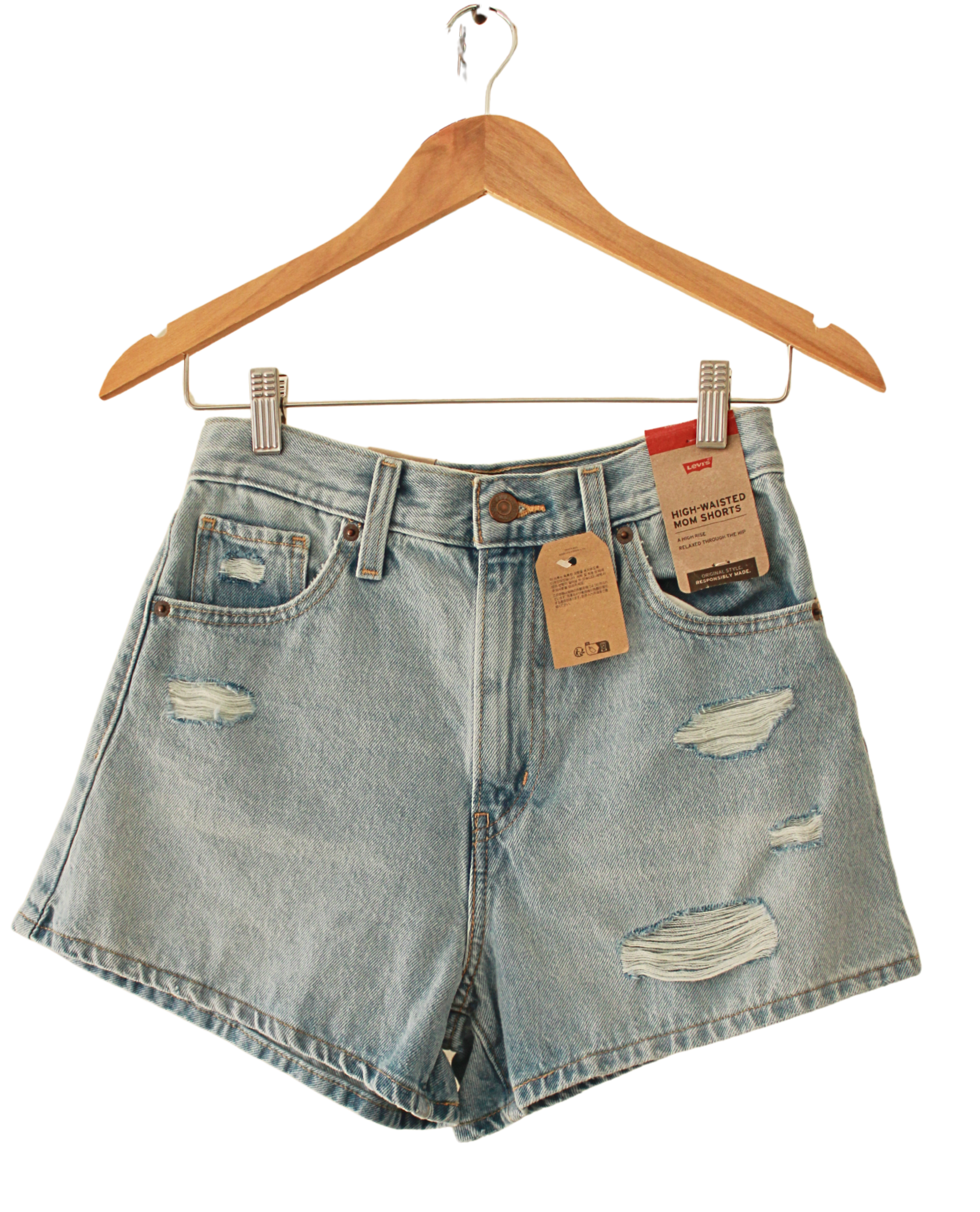 Short Levis Azul Claro