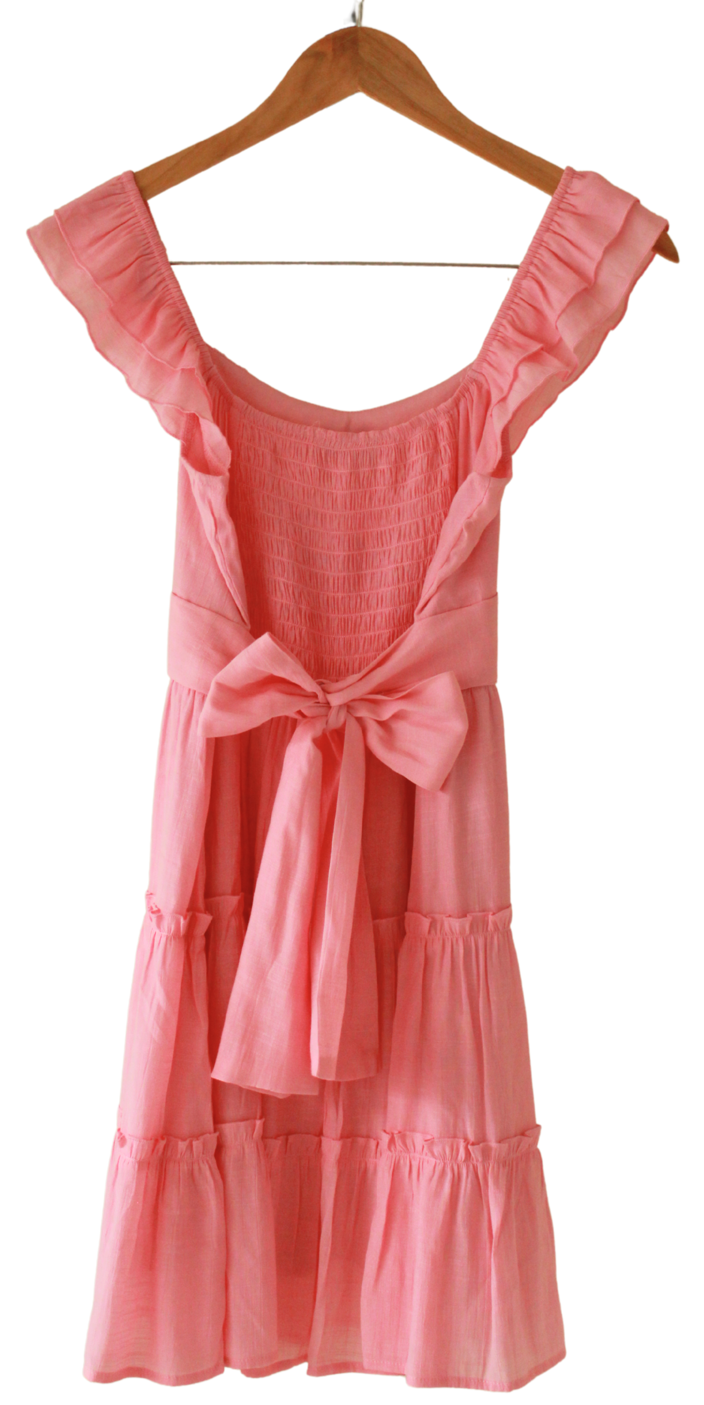 Vestido Vuelos Lazo Trasero