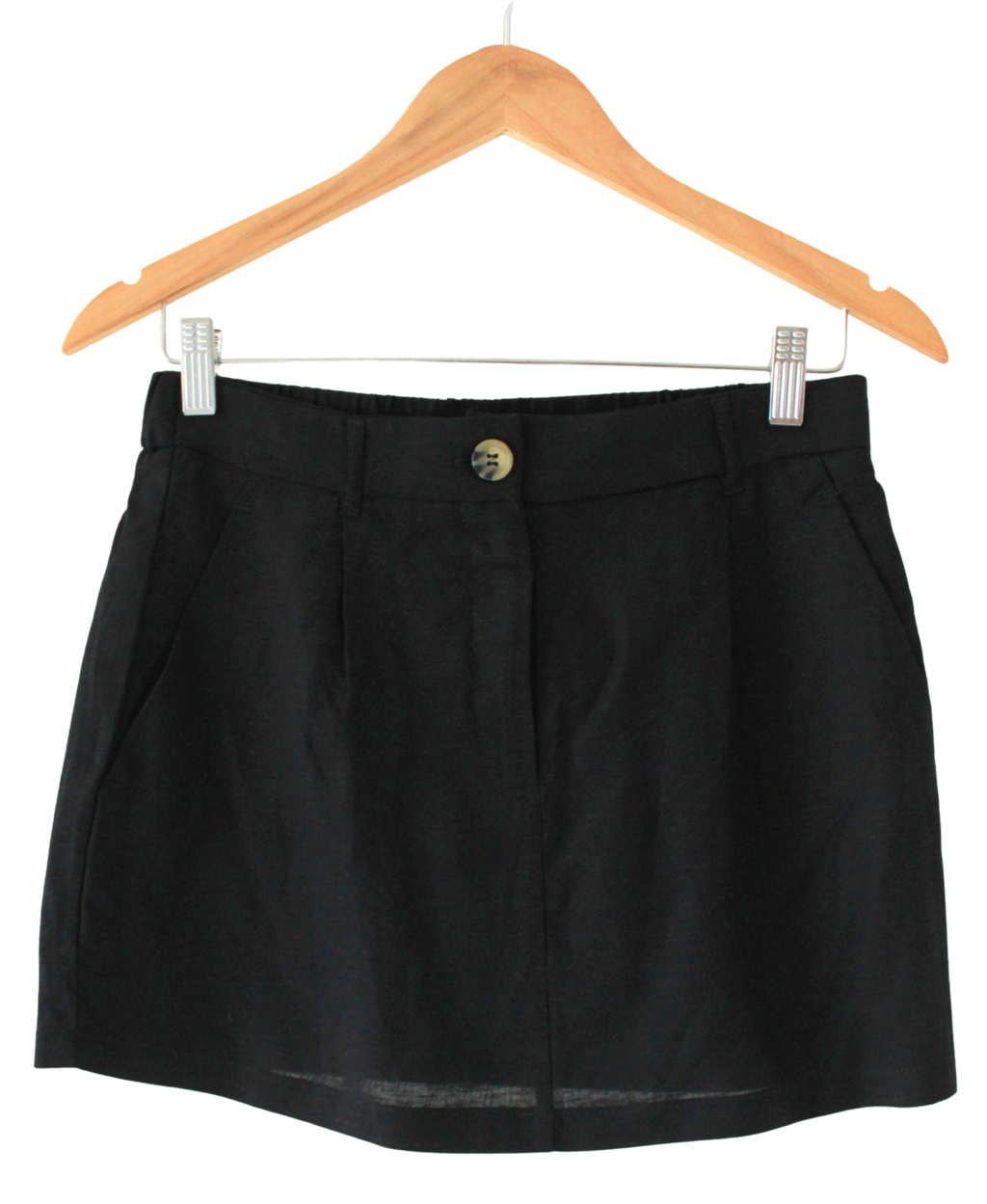 Enagua Mini Lino Negra