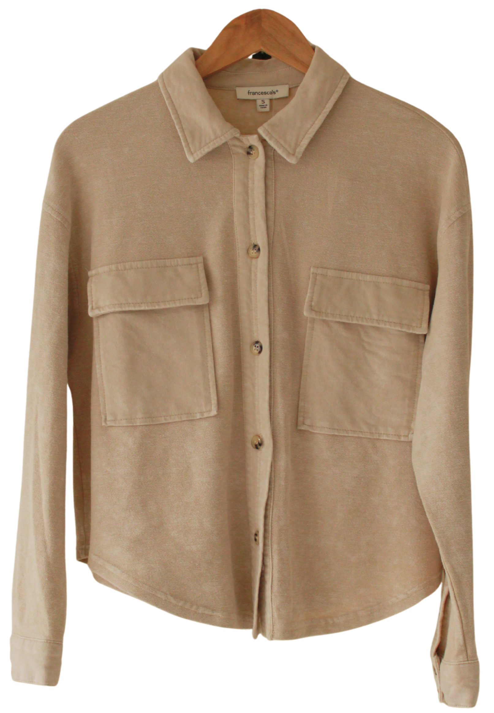 Blusa Manga Larga Crema Wash